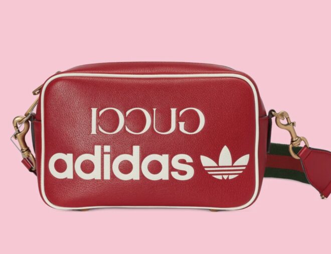 GucciとAdidasのコラボレーションバッグ