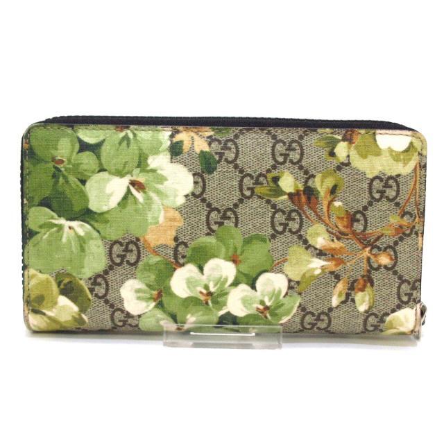 GucciのGGスプリーム素材の財布